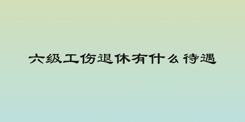 六级工伤退休有什么待遇