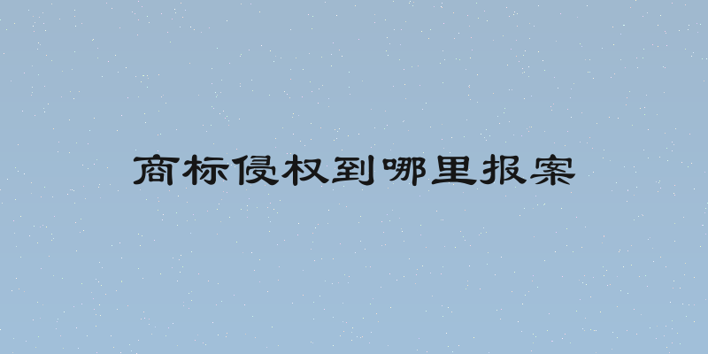 商标侵权到哪里报案
