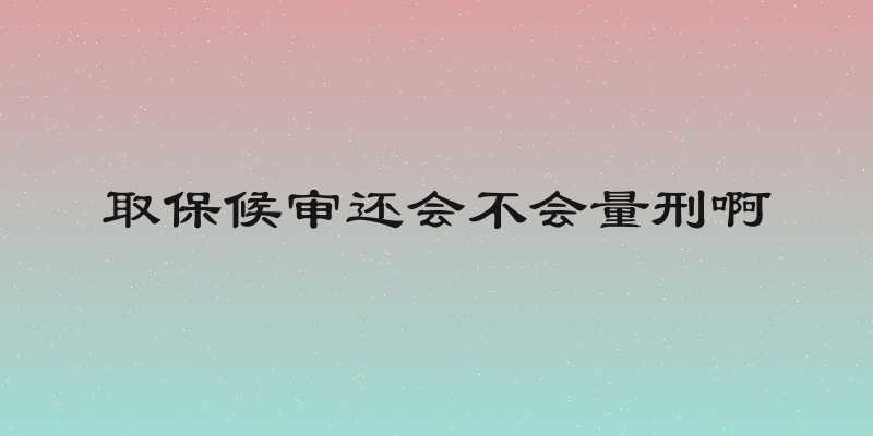 取保候审还会不会量刑啊