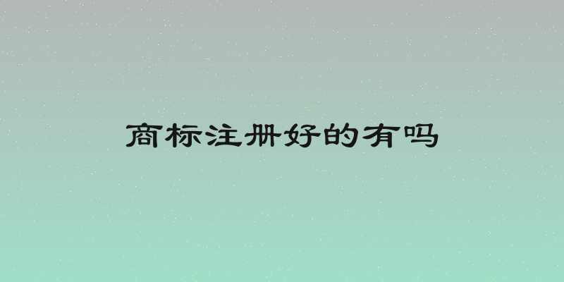商标注册好的有吗