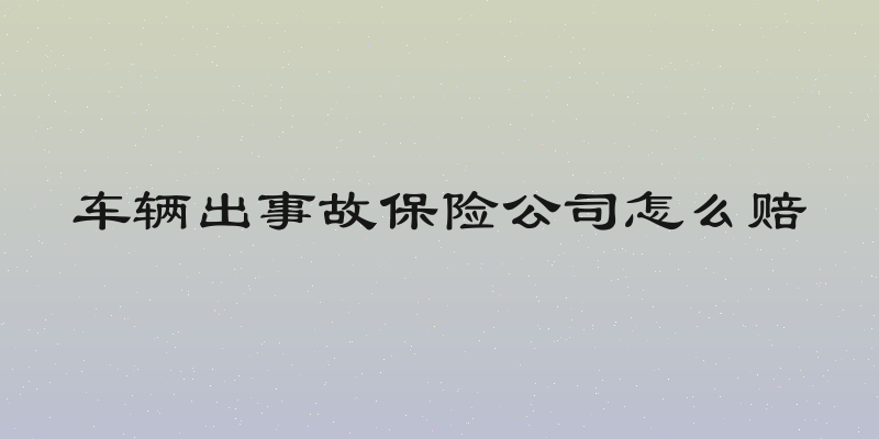 车辆出事故保险公司怎么赔