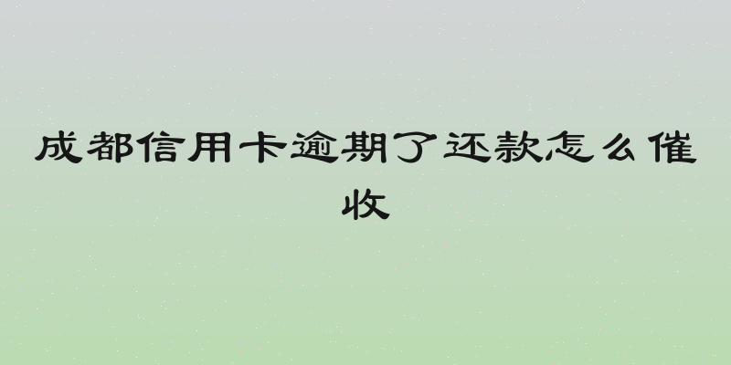 成都信用卡逾期了还款怎么催收