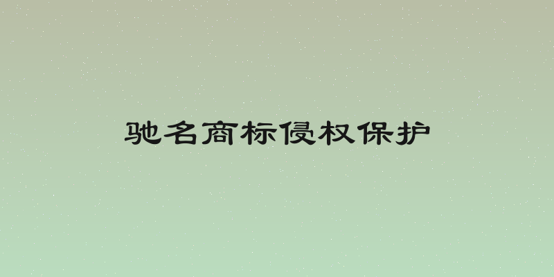 驰名商标侵权保护